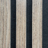 Acoustic Slatted Wall Panel - Dark Oak | Soundproofing & Stylish image 0
